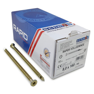 Шурупы Schmid Rapid FT SK Half-tip 8.0x160/150 TX40