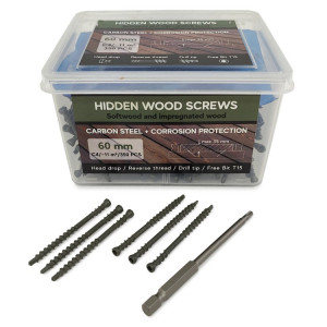 Саморезы Hidden Wood Screws C4 60 мм, 350шт.