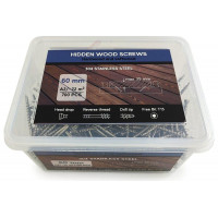 Саморезы Hidden Wood Screws A2 60 mm, 700шт.