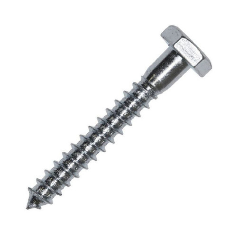 Шуруп 8x140 шестигран., цинк Глухарь DIN571